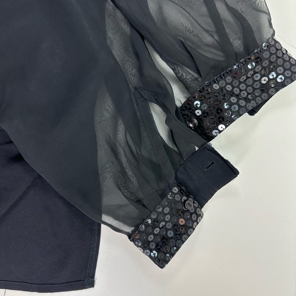 Vintage Moviestar Charlie Chaplin Embroidered Button Shirt Size 40 /Large Black - Picture 9 of 10